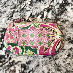 Vera Bradley Pink & Green Coin Purse